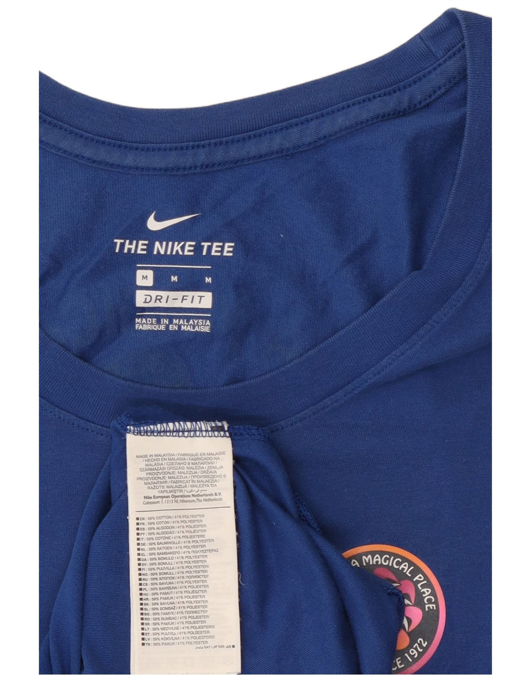 Vestă grafică Nike pentru bărbați, bumbac albastru mediu