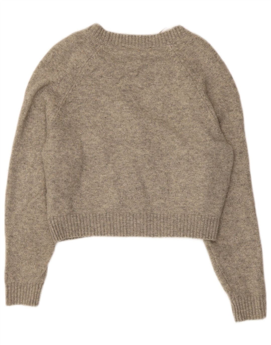 Pulover cardigan supradimensionat pentru femeie Zara UK 10 mic, gri cu pete