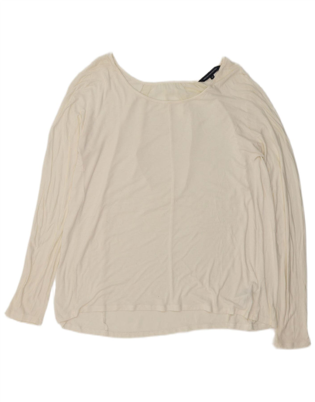 FRENCH CONNECTION Bluză supradimensionată pentru femei UK 14 Medium Off White