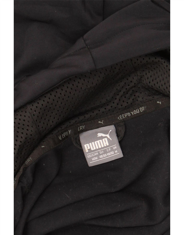 Pulover PUMA pentru bărbați, cu fermoar, negru mediu