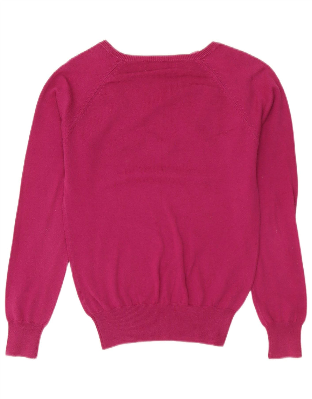 Pulover pentru femei cu decolteu în V Zara UK 12 Roz mediu