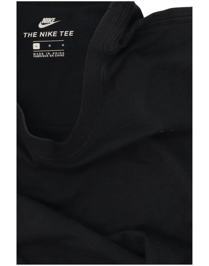 Tricou grafic pentru bărbați NIKE Top mare negru colorblock