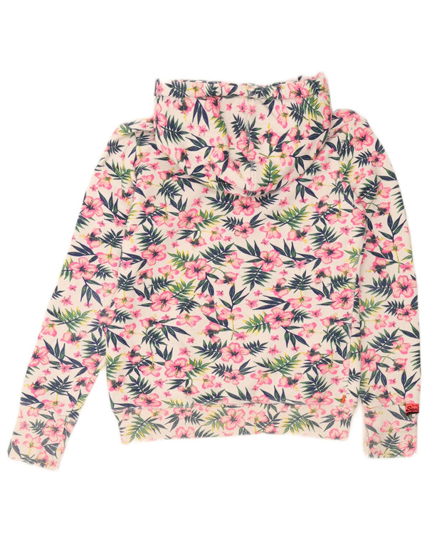 Pulover Superdry pentru damă cu grafică cu capota UK 10 mic, multicolor, floral