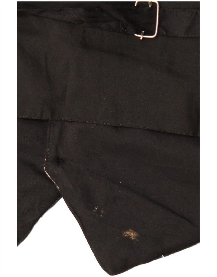 Vestă vintage pentru bărbați, mare, neagră, geometrică