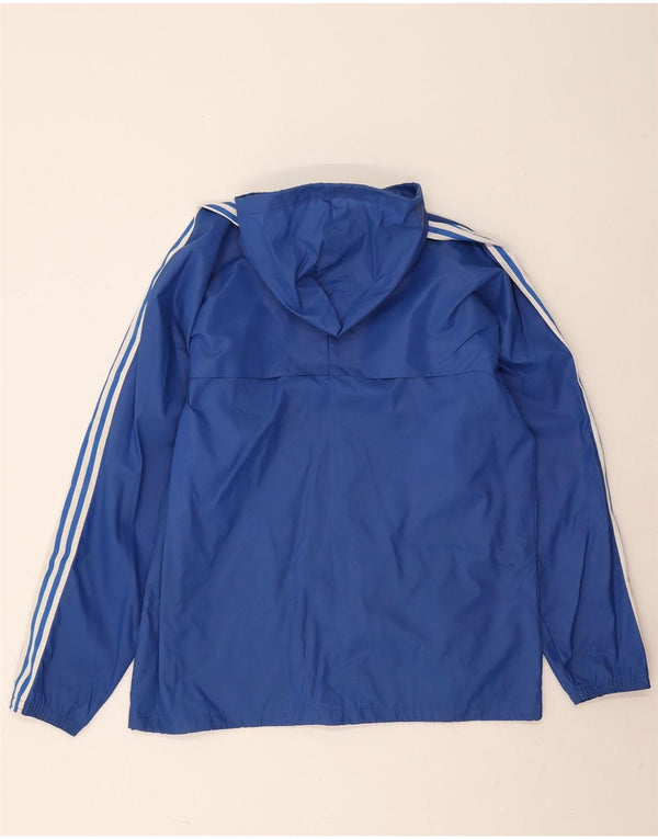 Jachetă de ploaie cu glugă Adidas pentru bărbați UK 38 Medium Blue Poliamidă