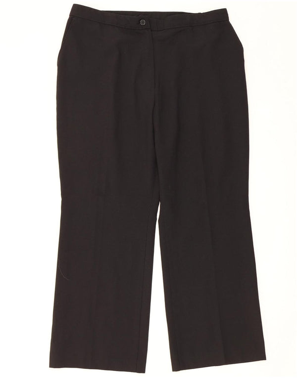 Pantaloni casual drepti pentru femei Marks & Spencer UK 18 XL W36 L27 Negri