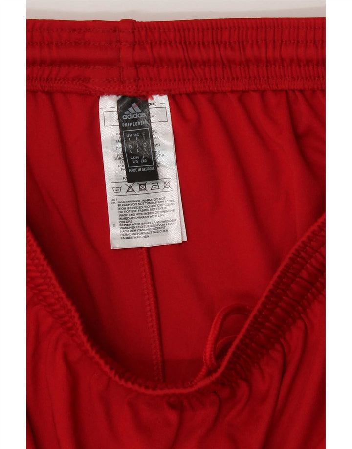 Pantaloni scurți sport Aeroready Adidas pentru bărbați, poliester roșu mare