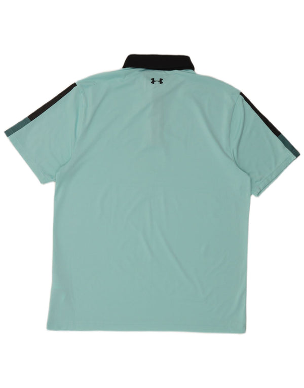 Tricou polo Under Armour Rugby pentru bărbați, mare, albastru, din poliester