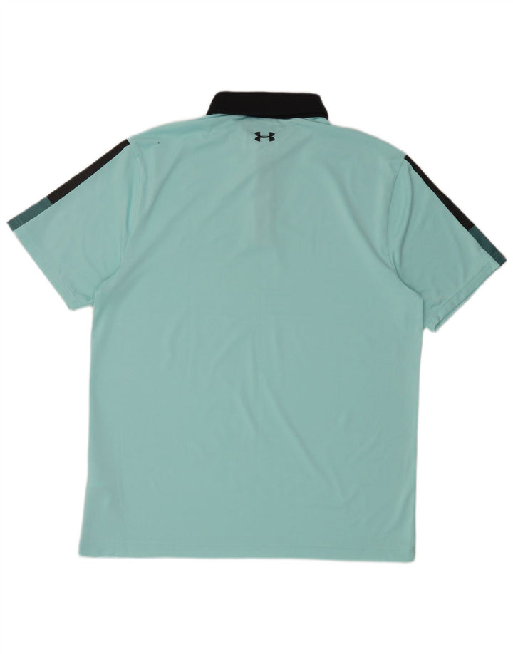 Tricou polo Under Armour Rugby pentru bărbați, mare, albastru, din poliester