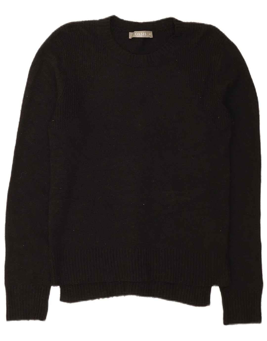 Pulover Oasis pentru femei cu decolteu triplu UK 12 Poliester mediu negru