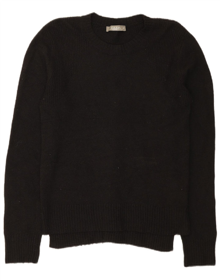 Pulover Oasis pentru femei cu decolteu triplu UK 12 Poliester mediu negru