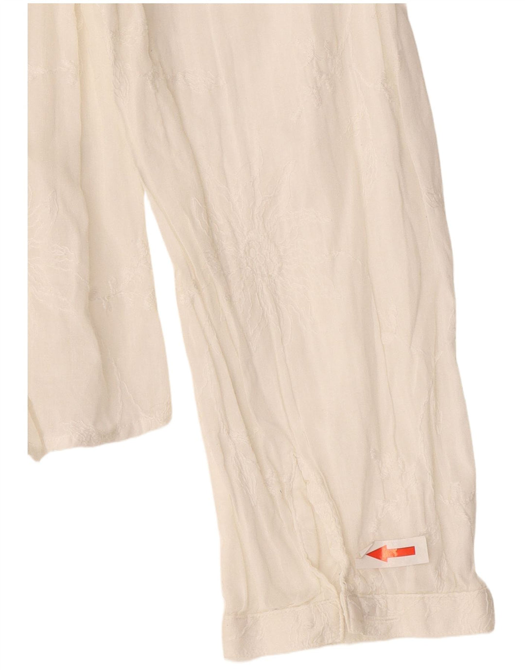 Cămașă Massimo Dutti pentru damă EU 44 XL Alb catifelat Floral