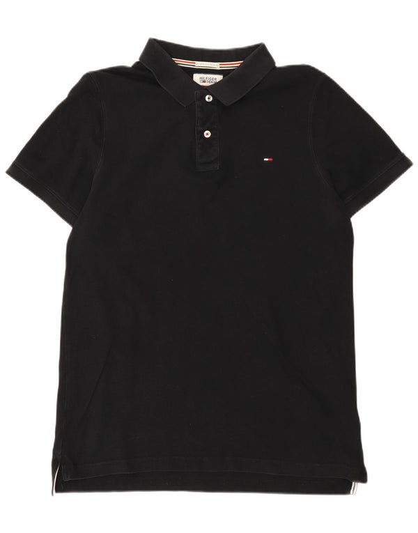 Tricou polo Tommy Hilfiger pentru bărbați XL, bumbac negru