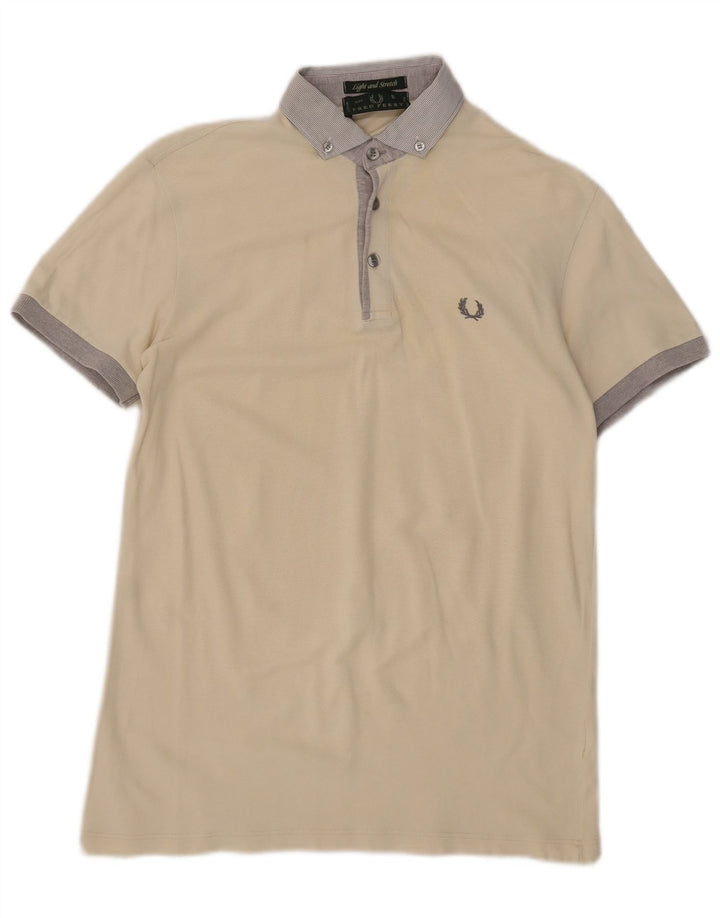 Cămașă polo Fred Perry pentru bărbați, mic, bej, bloc de culoare