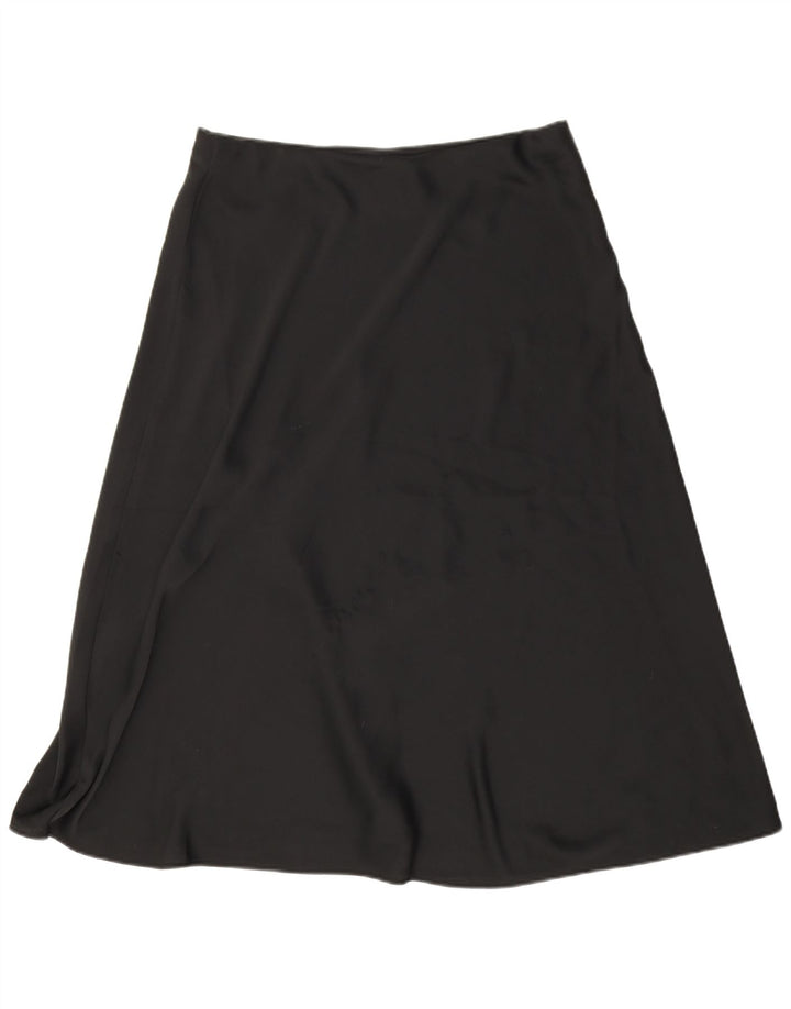 Fustă A-Line pentru femei Marks & Spencer UK 14 Large W33 Poliester negru
