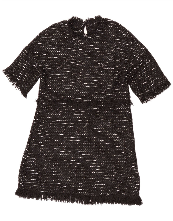 Rochie cu pulover pentru femei Zara UK 12 Medium Black Flecked