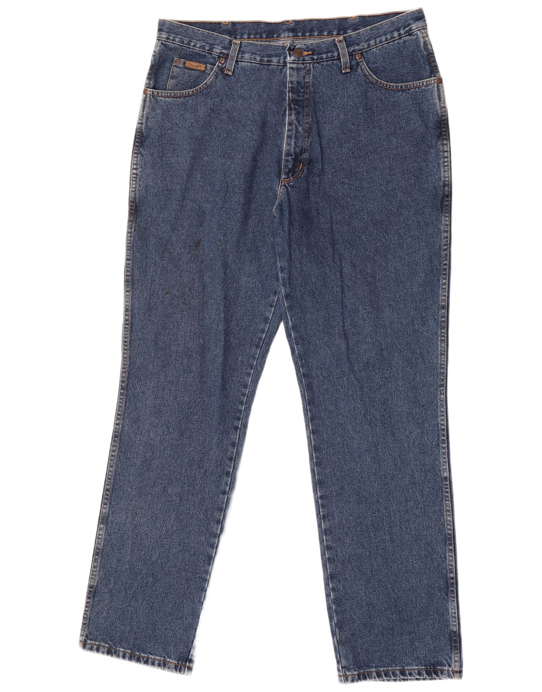Blugi drepti pentru bărbați Wrangler W38 L30 Bumbac albastru