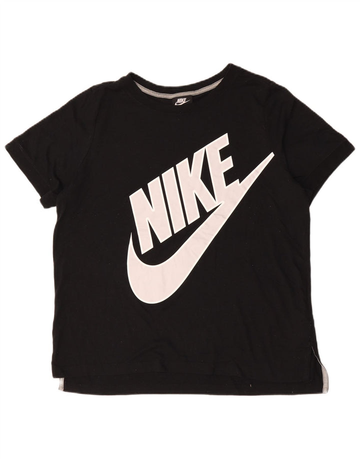 Tricou grafic Nike pentru bărbați Top mare din bumbac negru