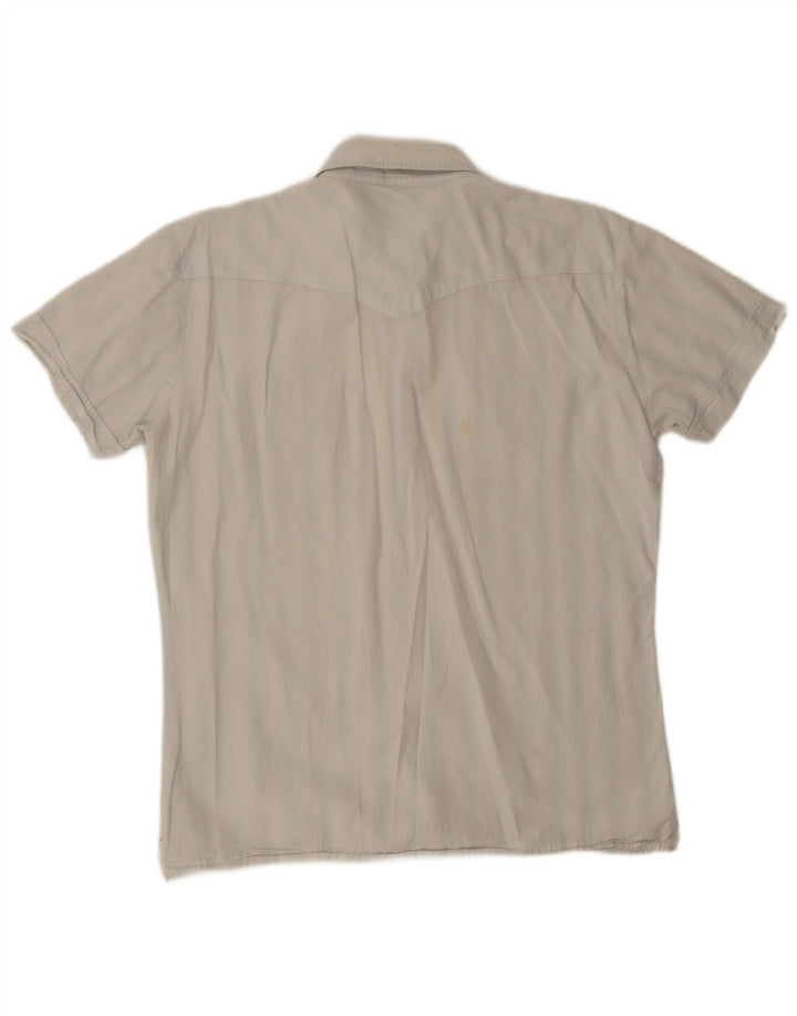 Cămașă cu mânecă scurtă pentru bărbați Lee XL cu dungi albastre