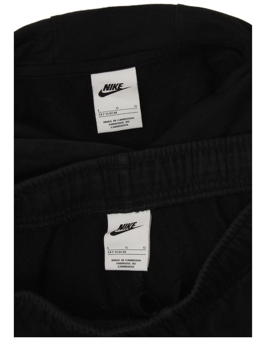 Trening complet Nike Fete Loose Fit Graphic 12-13 ani Bumbac negru mare