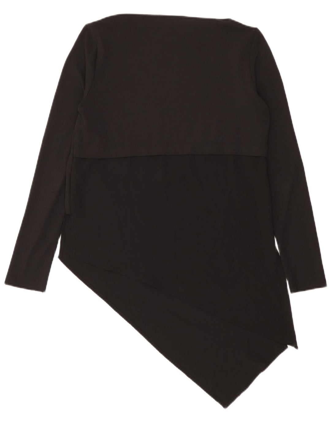 Top asimetric pentru femei Zara cu mânecă lungă UK 12 Medium Negru
