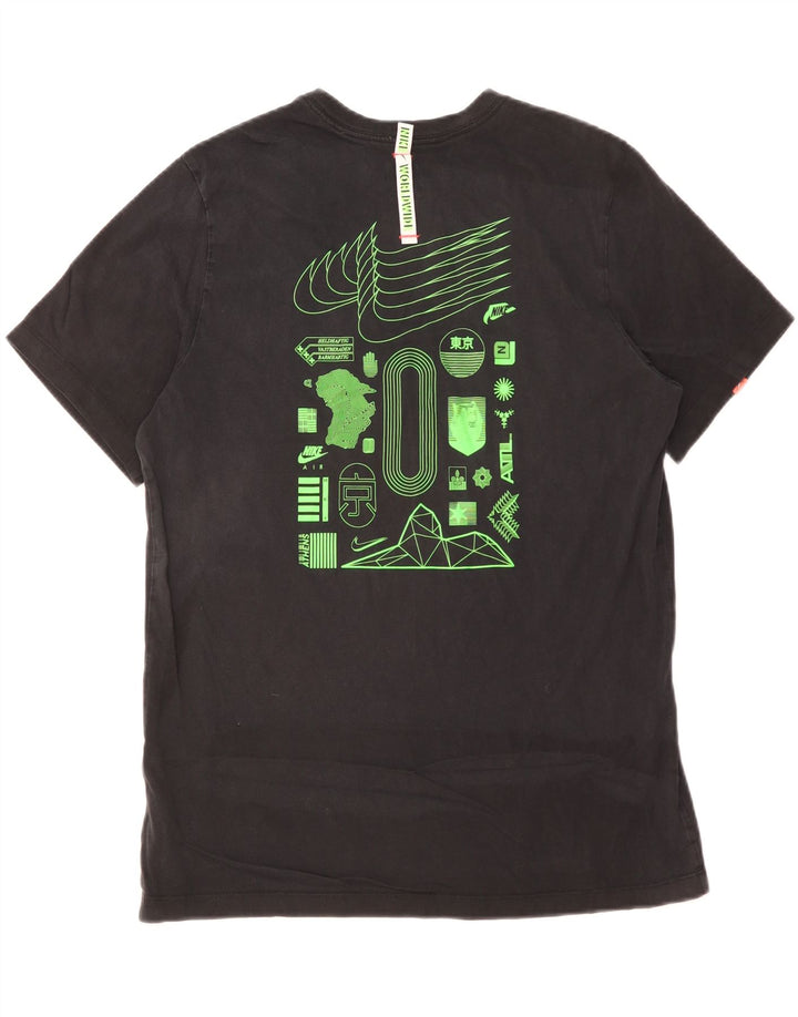 Tricou grafic Nike pentru bărbați Top mare din bumbac negru