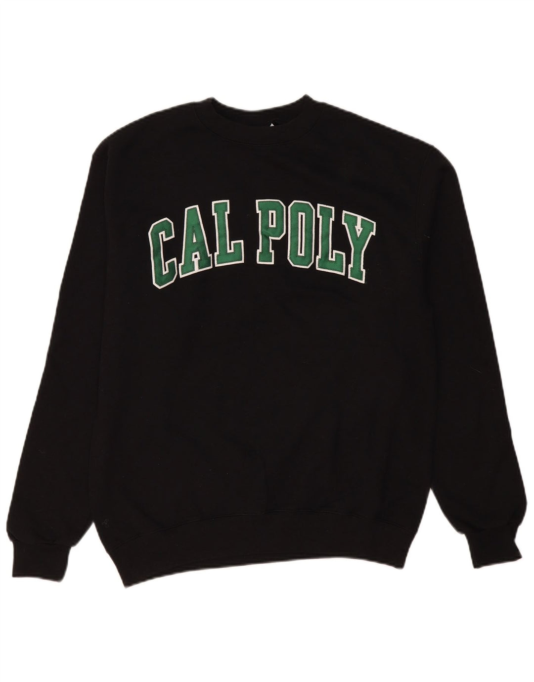 CHAMPION Mens Cal Poly Graphic Sweatshirt Jumper Medium Black Cotton