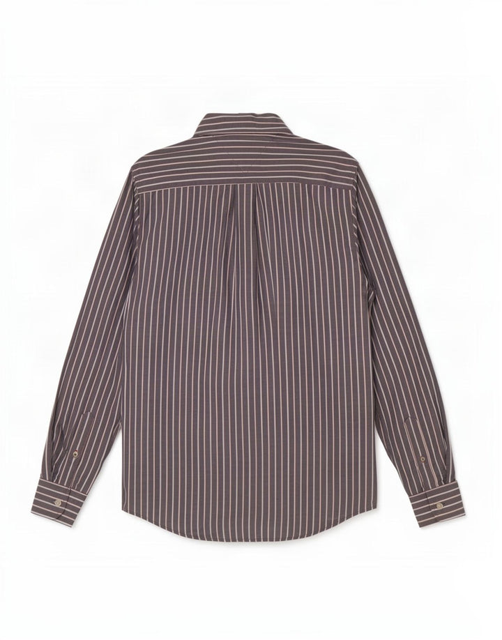 Cămașă pentru bărbați Tommy Hilfiger, bumbac cu dungi mici, gri