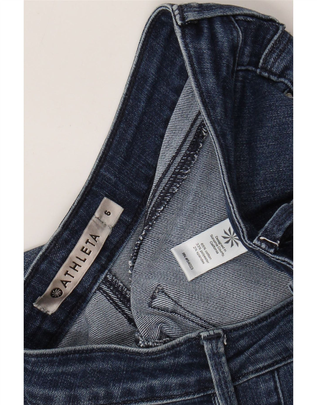 Blugi skinny pentru femei ATHLETA US 6 Medium W30 L29 Bumbac albastru