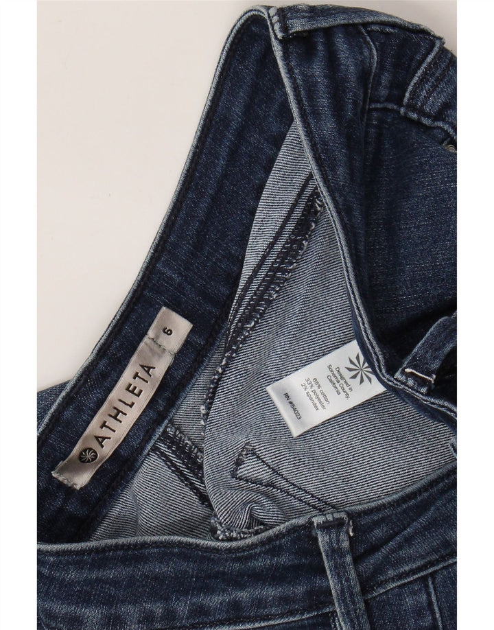 Blugi skinny pentru femei ATHLETA US 6 Medium W30 L29 Bumbac albastru