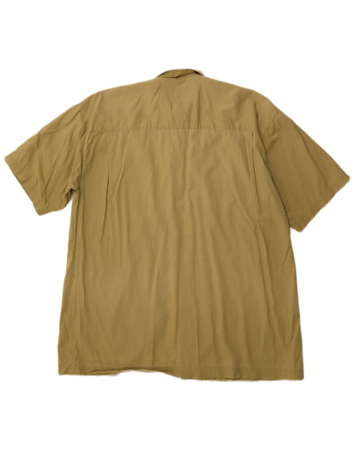 Cămașă cu mânecă scurtă pentru bărbați CAMEL ACTIVE Bumbac Kaki Mic