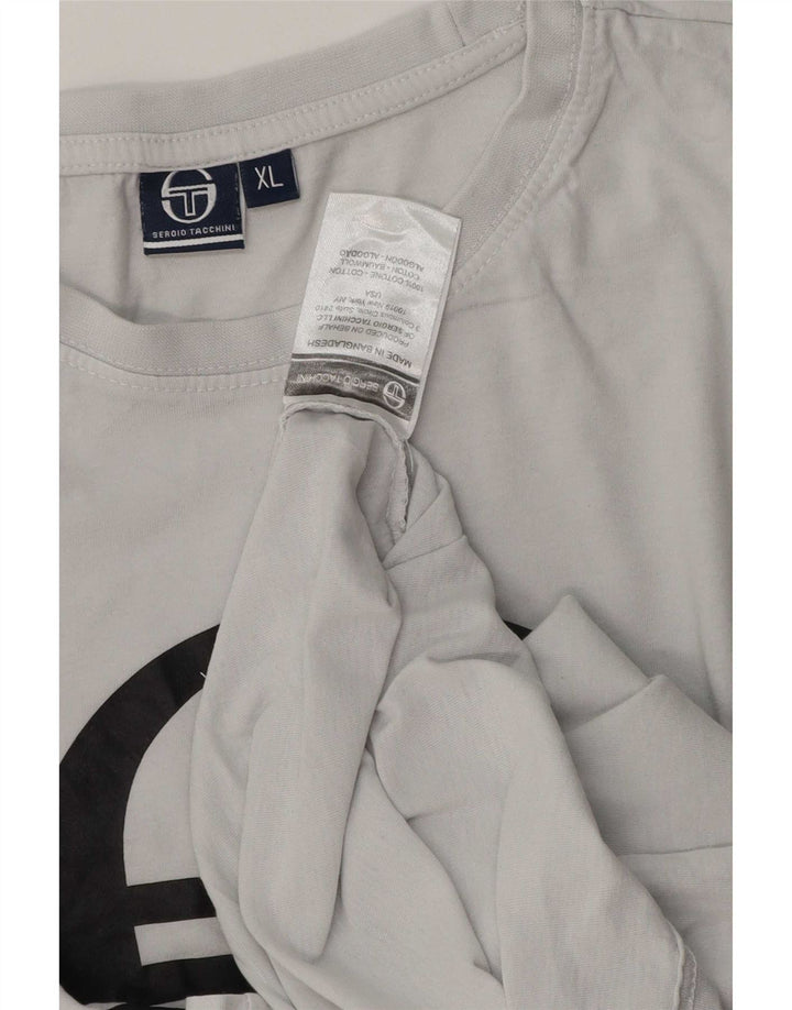Tricou grafic pentru bărbați Sergio Tacchini Top XL bumbac gri
