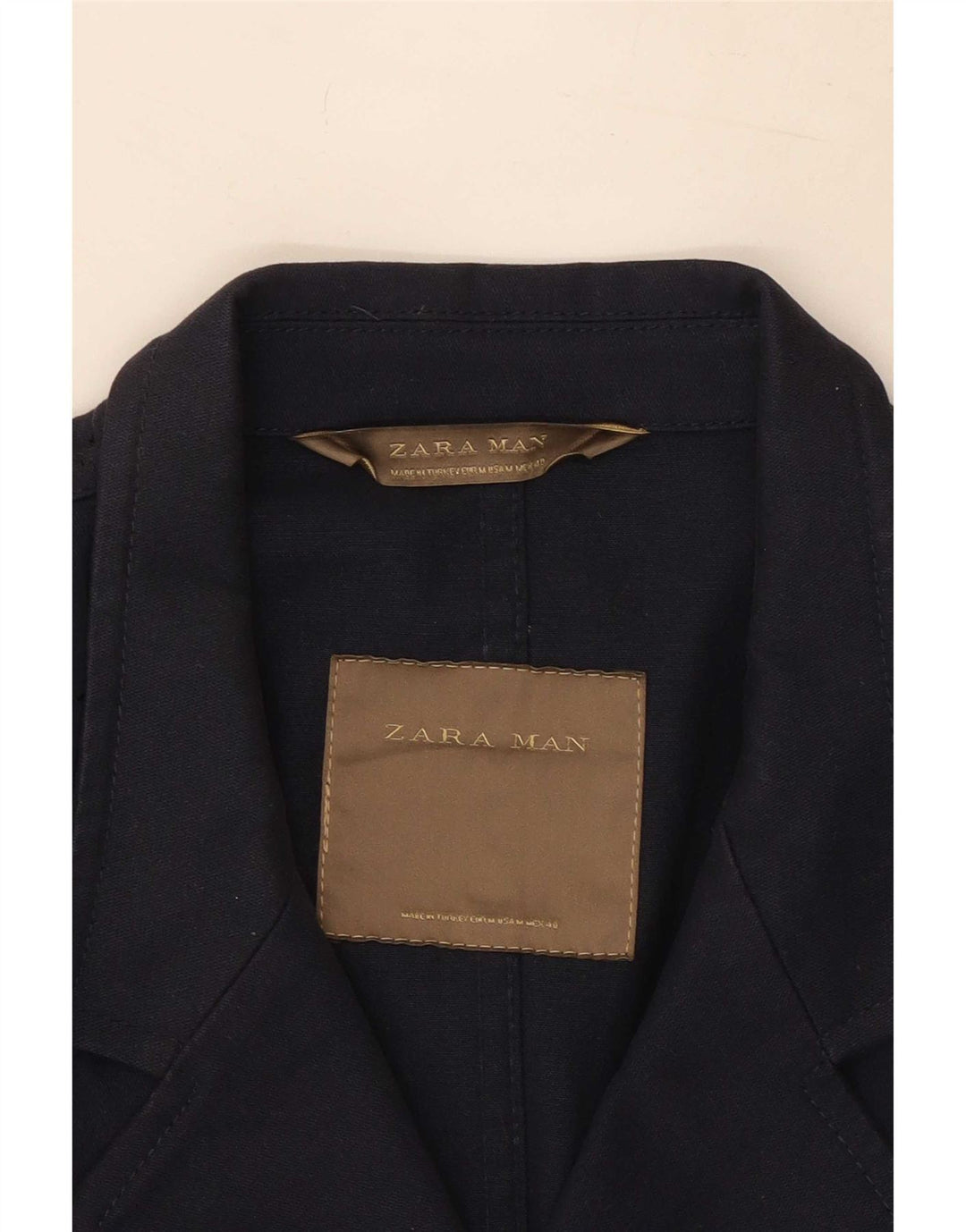 Jachetă Blazer pentru bărbați Zara Marea Britanie 38, mediu, bleumarin, bumbac