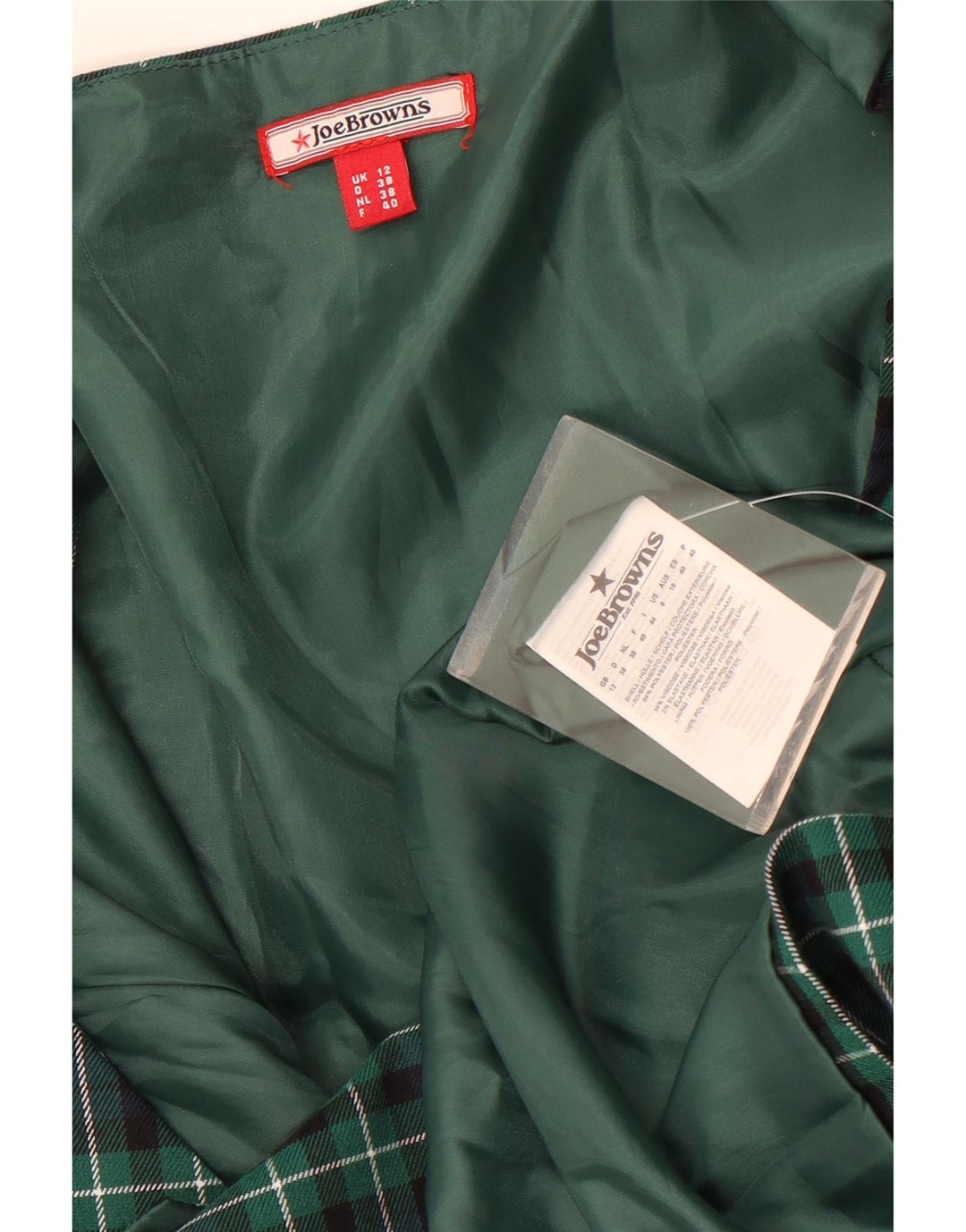 Rochie teacă fără mâneci pentru femei Joe Browns UK 12 Medium Green Check