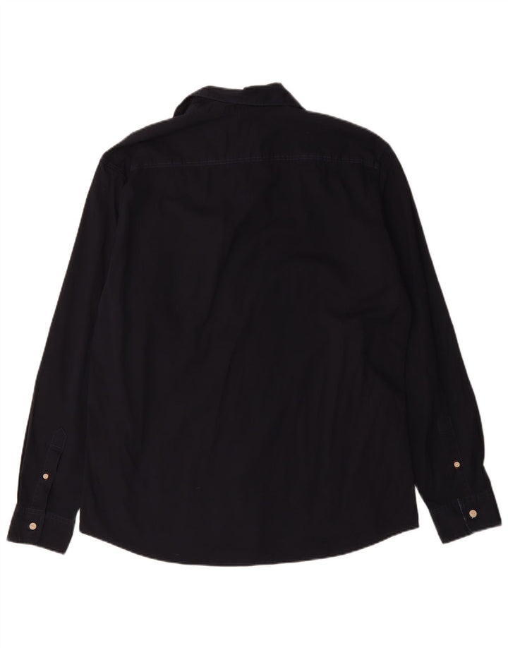 Cămașă Jack & Jones pentru bărbați XL, bumbac bleumarin