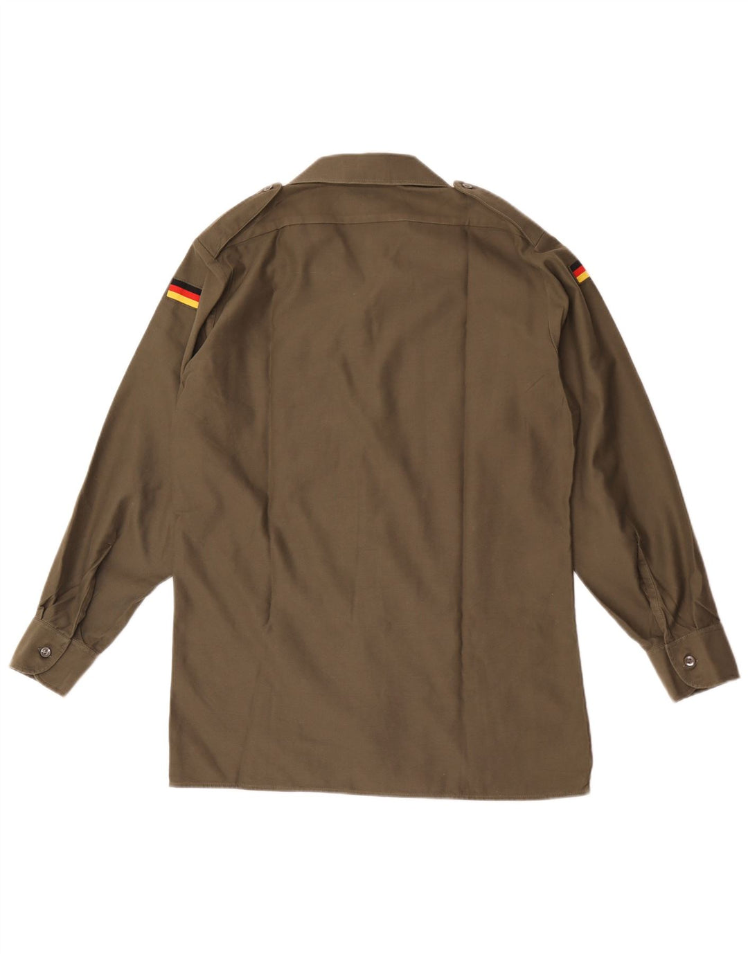 Cămașă militară vintage pentru bărbați Mărimea 39/40 Poliester kaki mediu