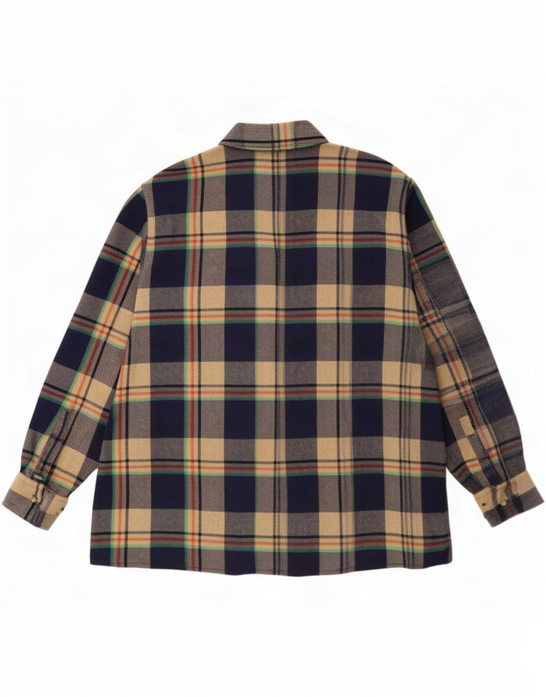 Cămașă Vintage pentru bărbați din flanel Mărimea 47 2XL, cu carouri multicolore
