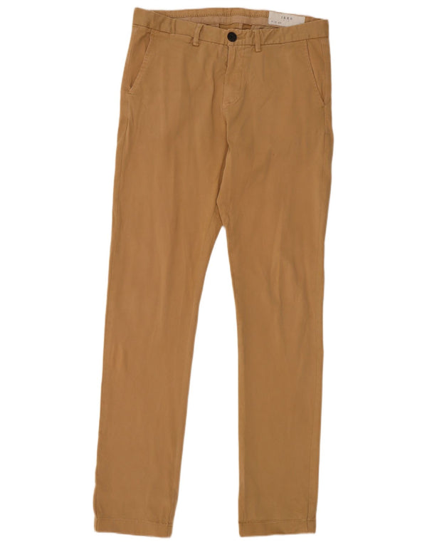 Pantaloni chino subțiri Ikks pentru bărbați L29 L32 bumbac bej