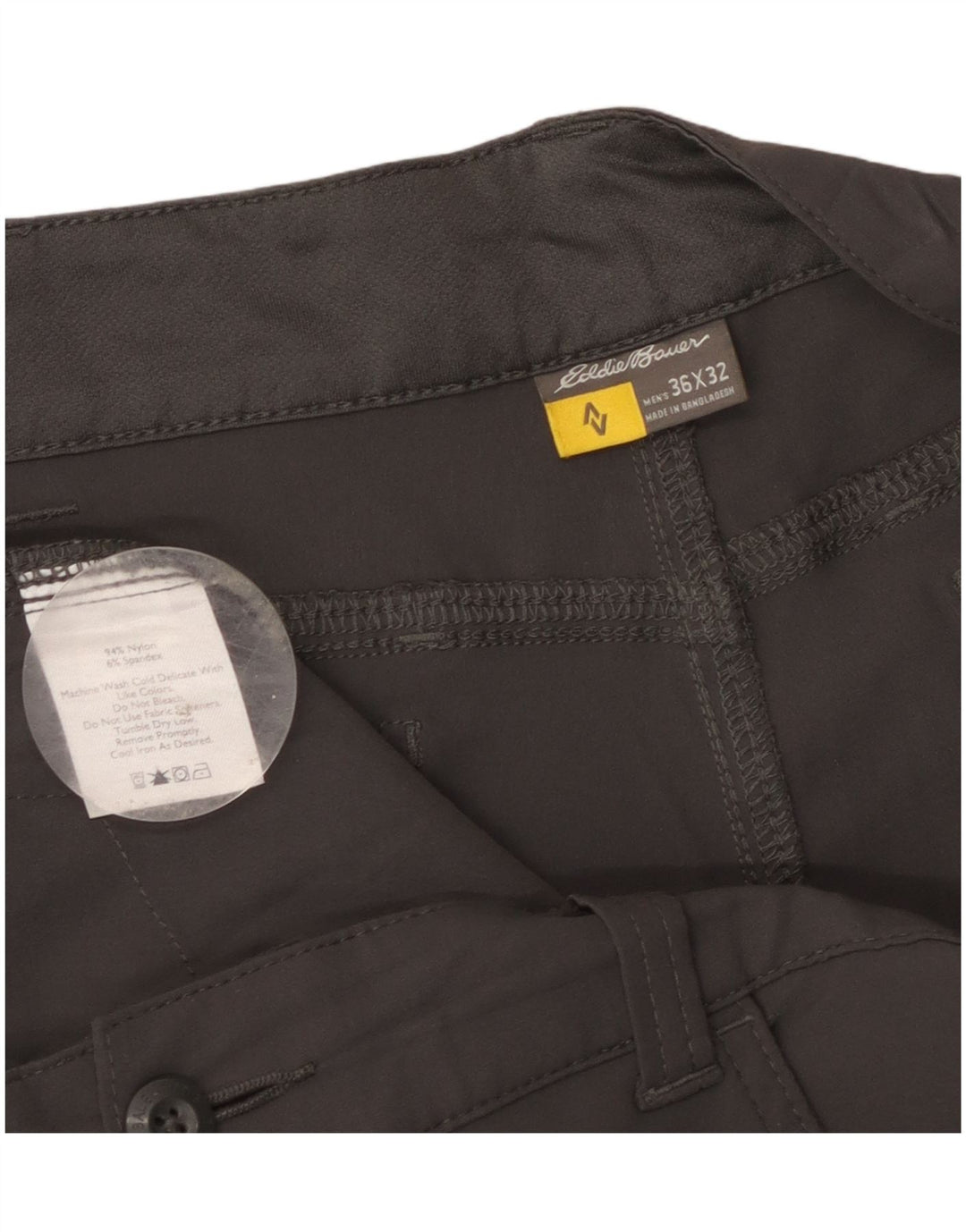 Pantaloni cargo drepti pentru bărbați EDDIE BAUER W36 L32 nailon gri