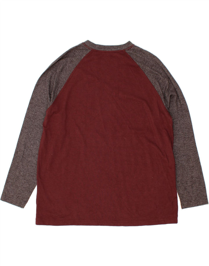 EDDIE BAUER Top pentru bărbați cu mânecă lungă 2XL maro, bumbac color bloc