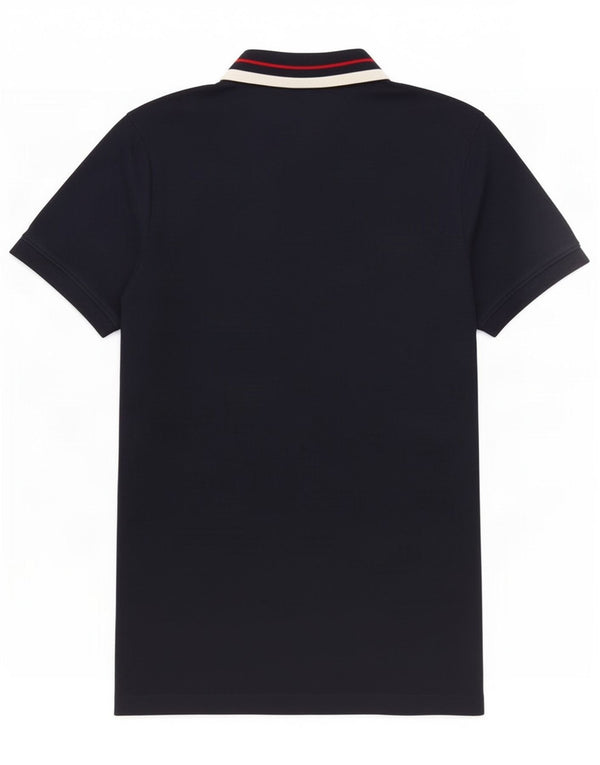 Cămașă polo Tommy Hilfiger pentru bărbați, bumbac cu dungi, albastru bleumarin