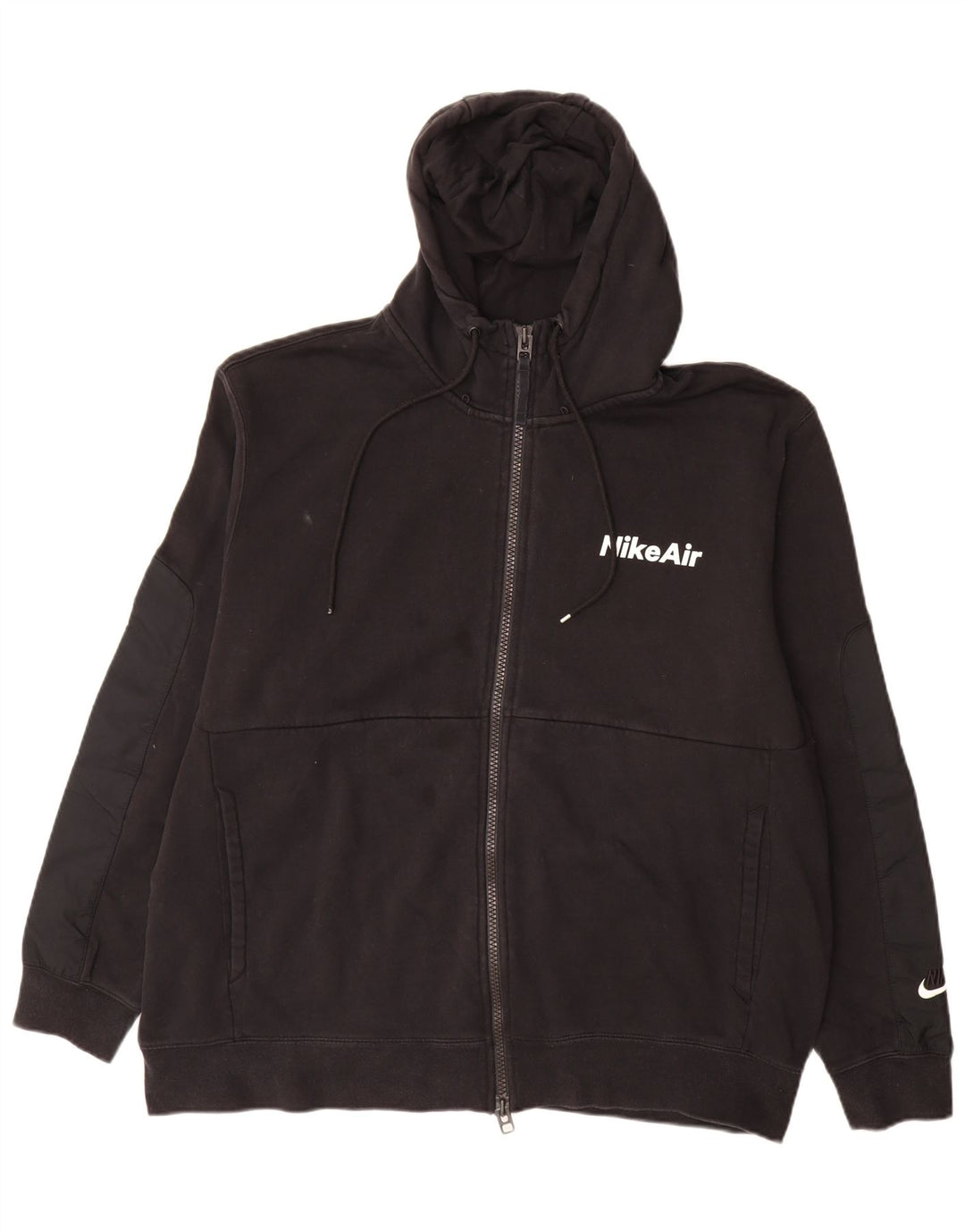 Pulover Nike pentru bărbați, cu fermoar, 2XL, bumbac negru
