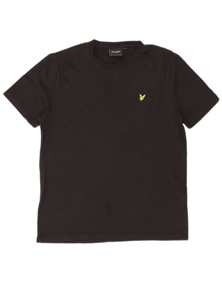 Tricou pentru bărbați Lyle & Scott Top mare din bumbac negru