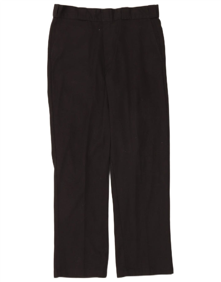 Pantaloni chino drepți pentru bărbați Dickies L34 L32 Poliester negru