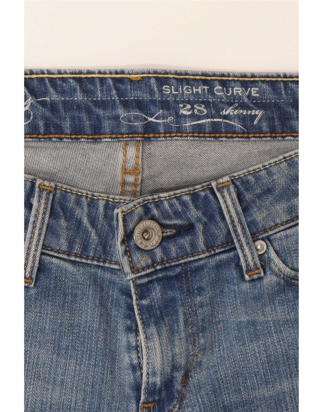 Blugi skinny pentru femei Levi's Slight Curve W28 L30 Blue