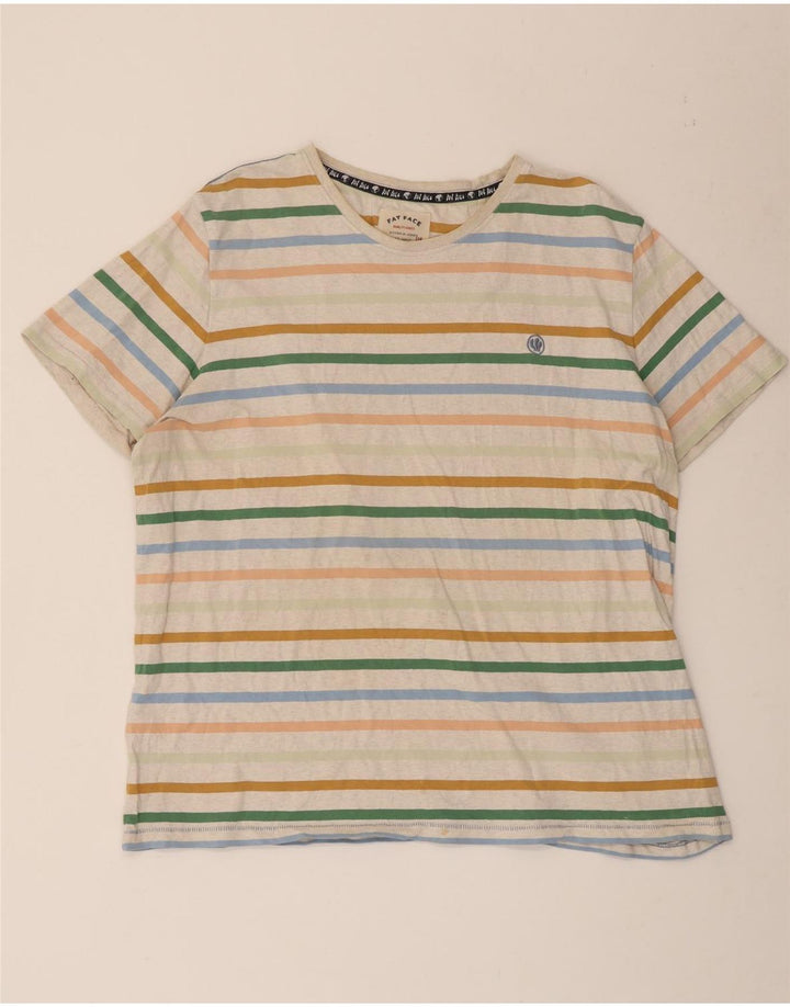Tricou pentru bărbați Fat Face Top 2XL Bumbac cu dungi multicolore