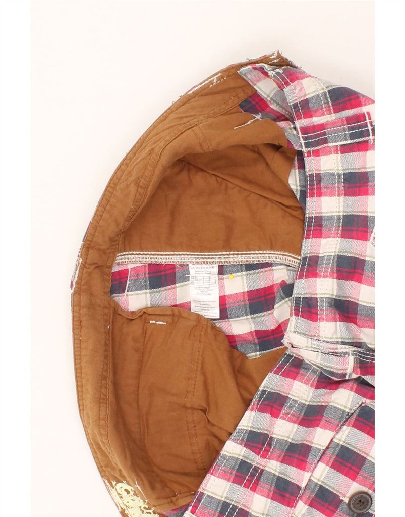 VINTAGE Mens Cargo Shorts W41 XL  Pink Check Vintage Vintage and Second-Hand Vintage from Messina Hembry 