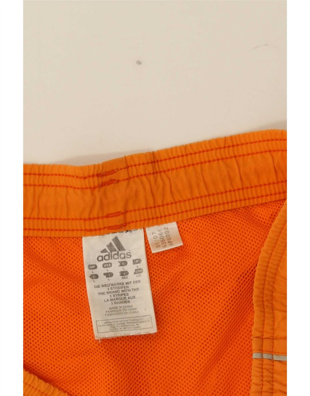 Pantaloni scurți de înot Adidas pentru bărbați, nailon mare portocaliu