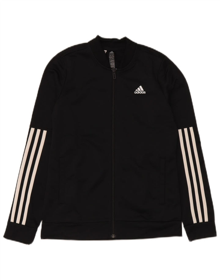 Adidas Boys Primegreen Trening Top Jachetă 11-12 ani Poliester negru