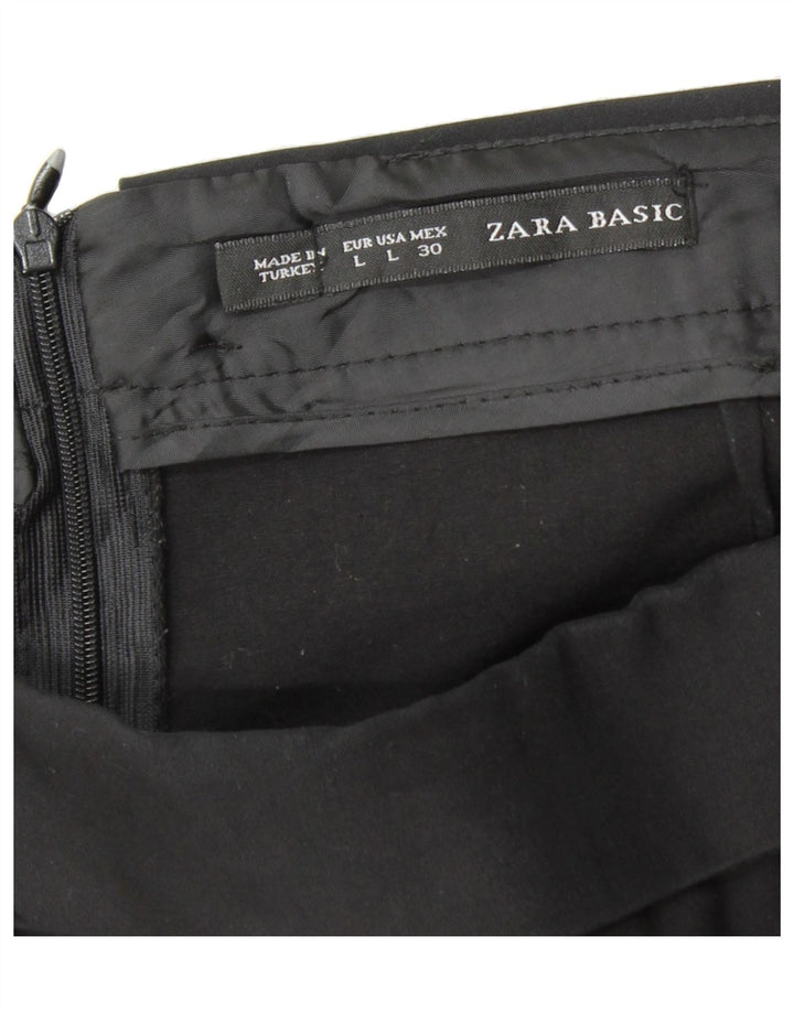 ZARA Womens Hot Pants Large W30 Black Vintage Zara and Second-Hand Zara from Messina Hembry 